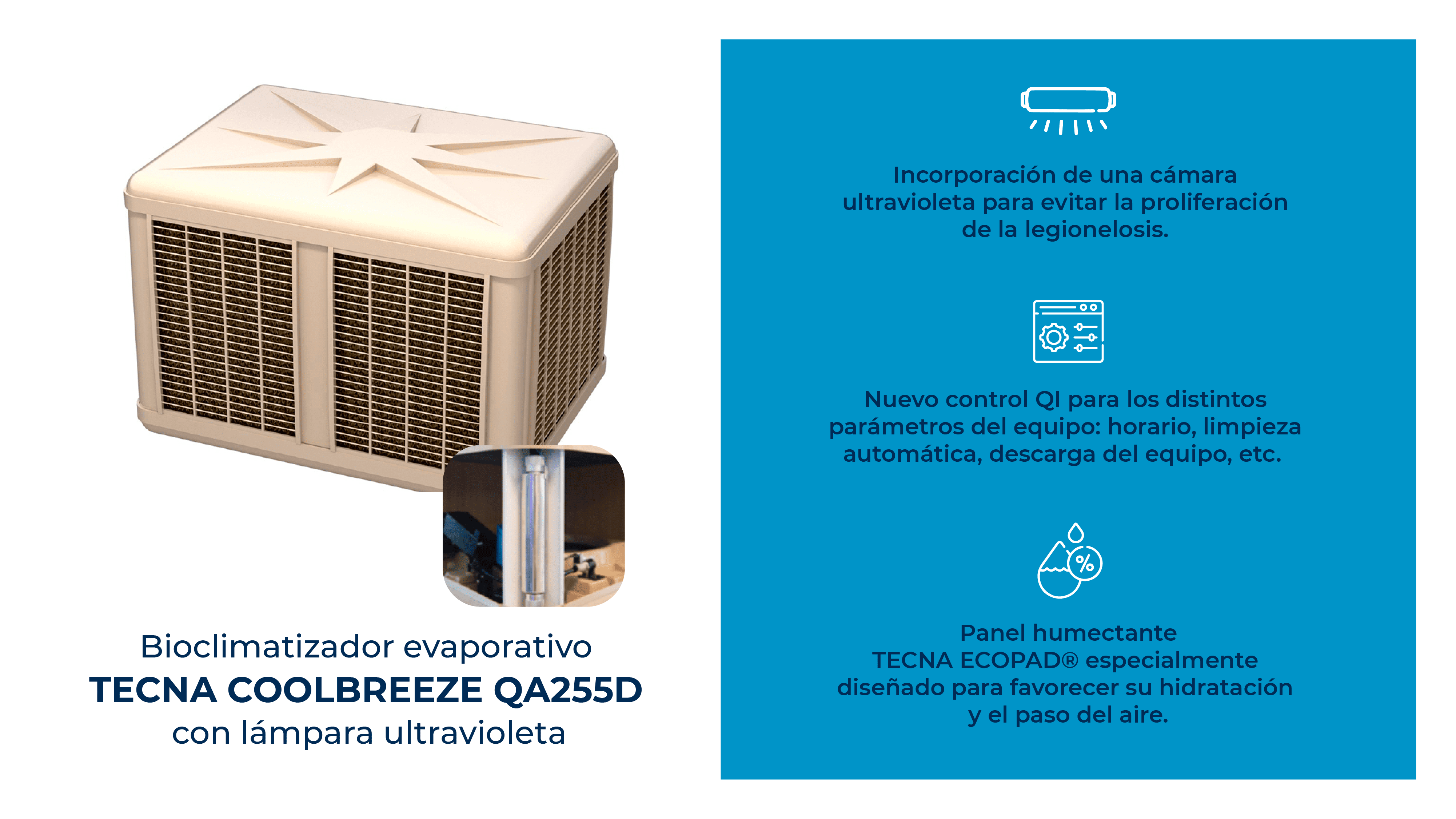 Climatizador evaporativo TECNA COOLBREEZE