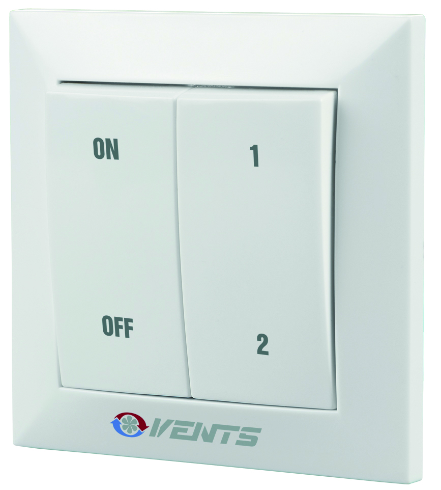 Interruptor 2 velocidades TECNAVENT P2-10 con boton On/Off. Imax 10 A-2010000515_01