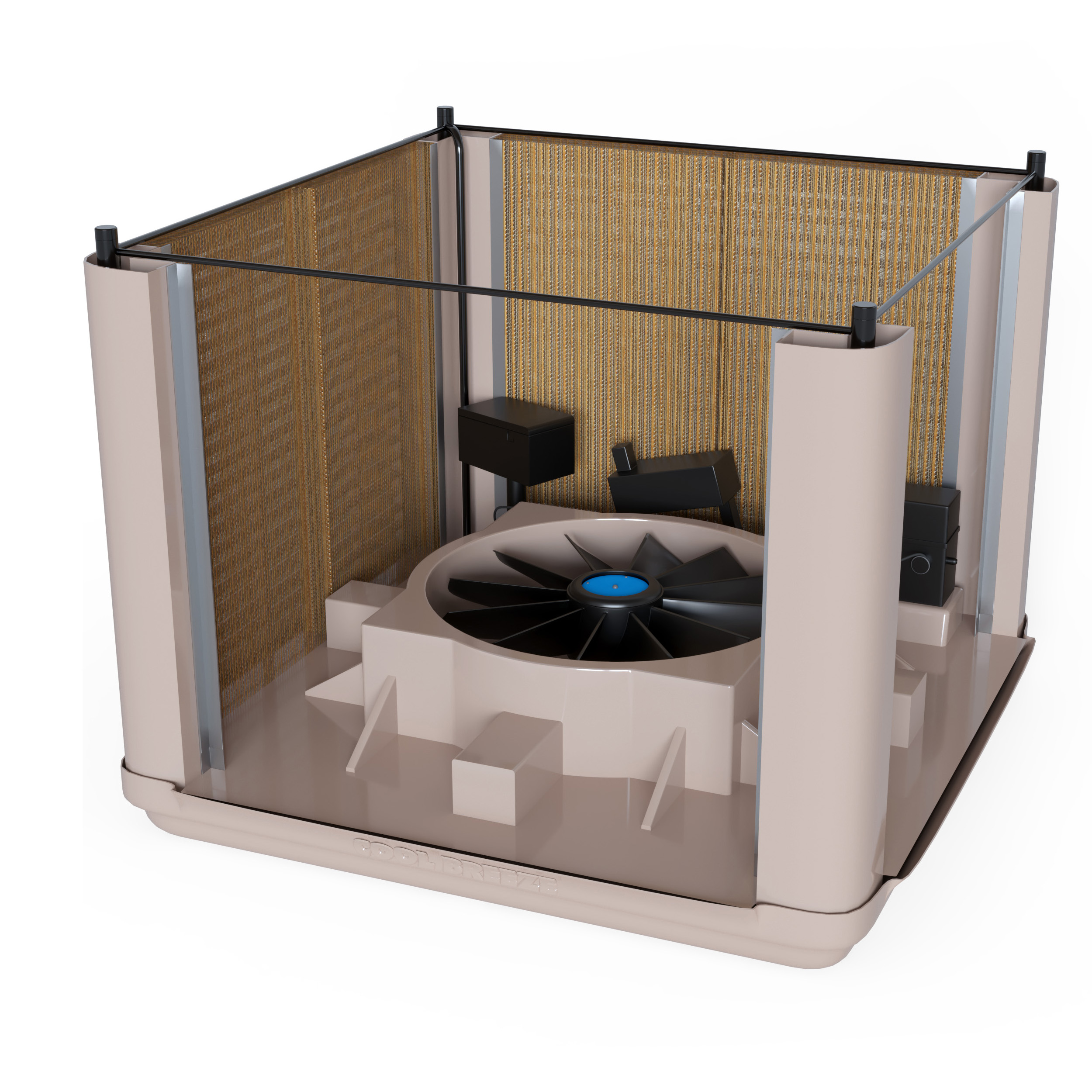 Bioclimatizador evaporativo profesional, con motor inverter TECNA COOLBREEZE-TEEVABRE02_07