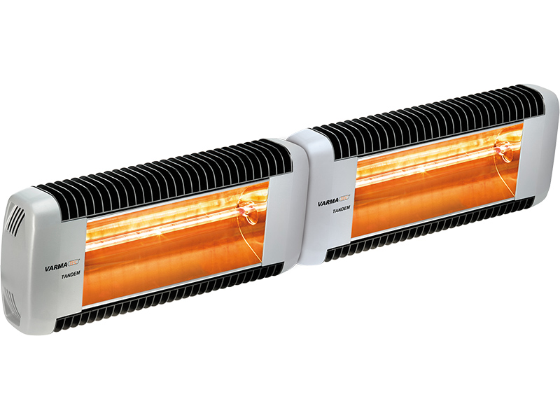 Calefacción radiante eléctrica para exteriores TECNAVARMA TANDEM 550/20, color negro, 2.000 W-67V0000001