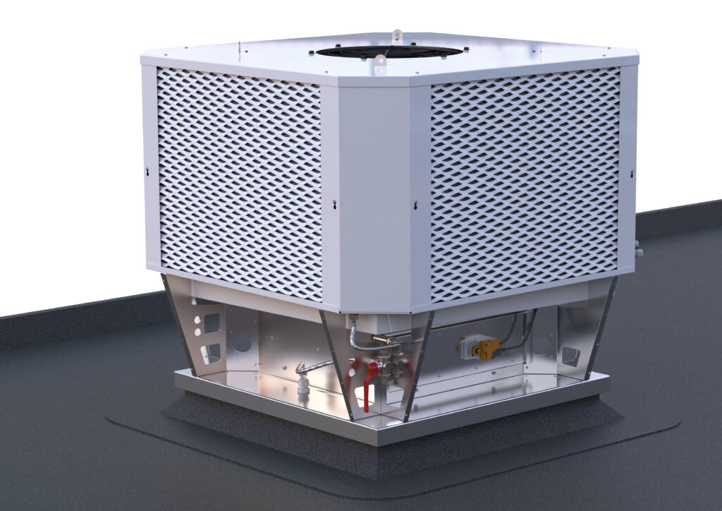 Climatizador Evaporativo profesional TECNA OXYCOM INTRACOOLL STD  enfriamiento directo / indirecto o de doble etapa-TEEVAOXY01_01