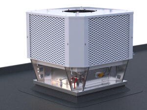 Climatizador Evaporativo profesional TECNA OXYCOM INTRACOOLL STD enfriamiento directo / indirecto o de doble etapa-TEEVAOXY01_01