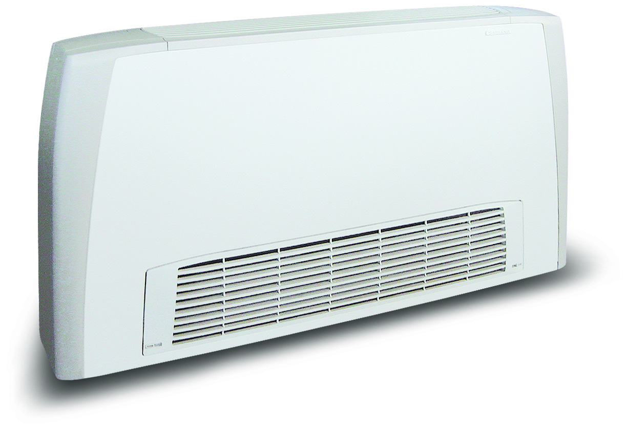 Fancoils tipo mueble, a 4 tubos, SABIANA CARISMA CRC MO-MVB, con envolvente para instalación horizontal y vertical, aspiración frontal-TEFANCRC05_01