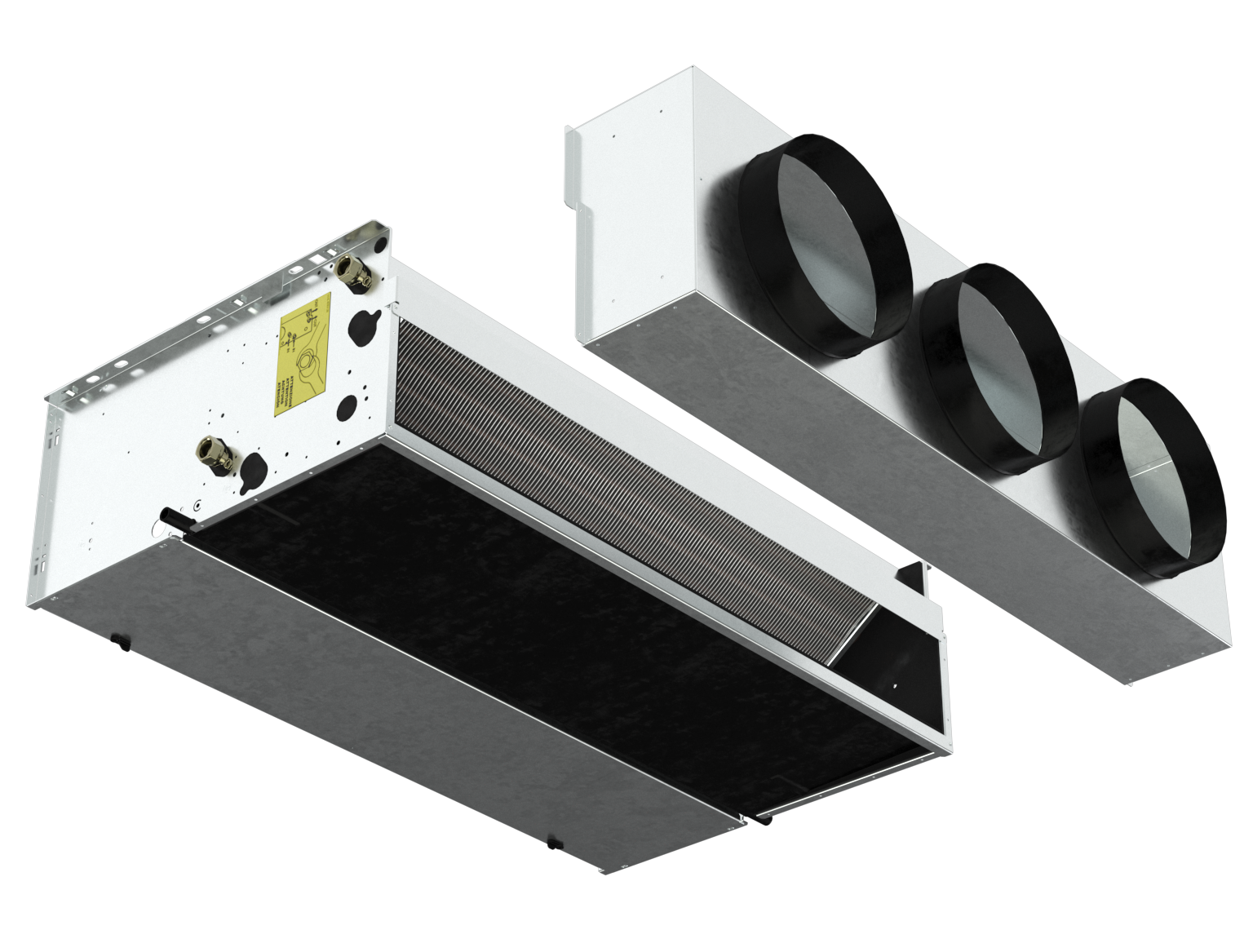 Fancoil sin envolvente, a 2 tubos, SABIANA CARISMA CRSL, media presión hasta 130 Pa-TEFANCRS01_01