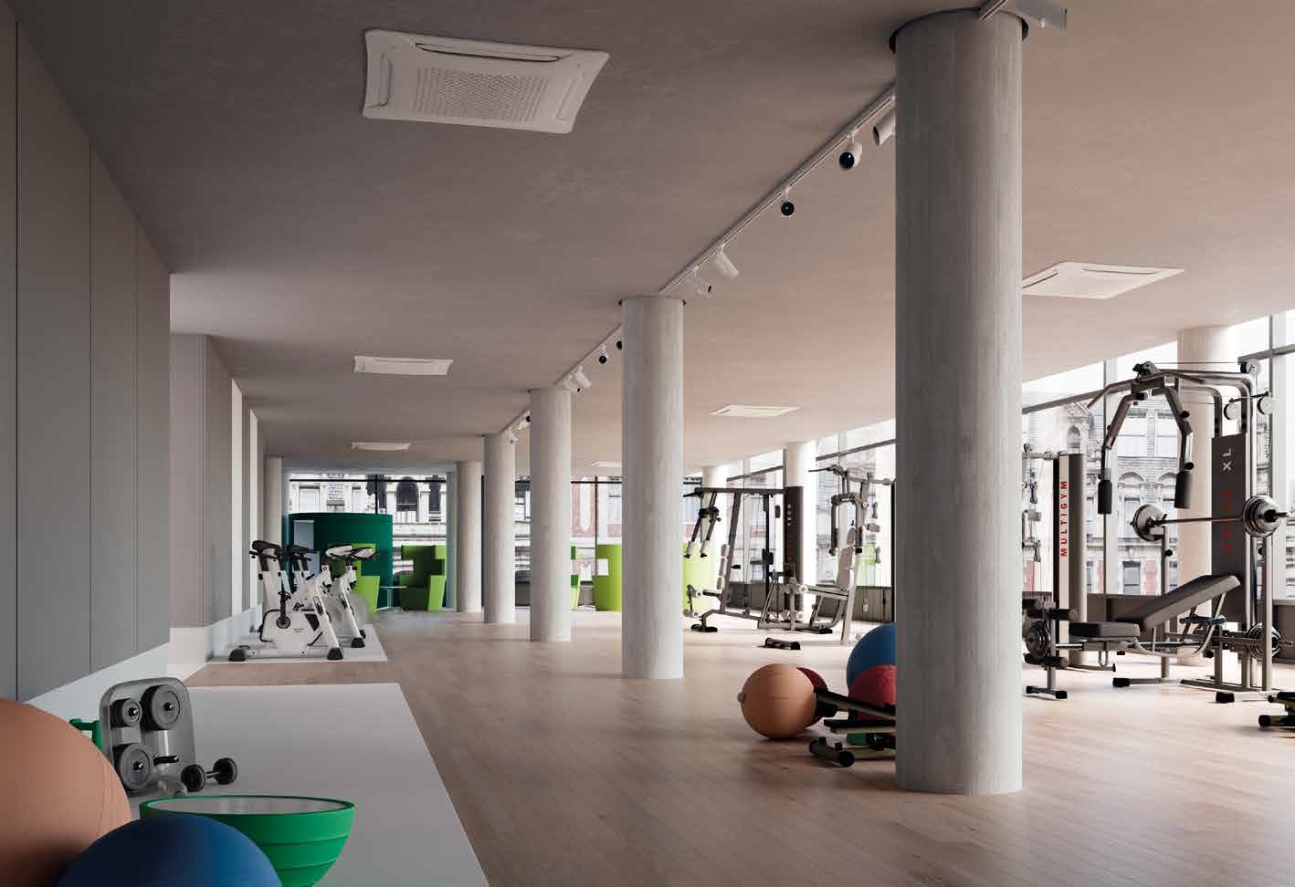 Fancoils tipo cassette, a 2 tubos, TECNA SKYSTAR, de diseño elegante-TEFANSKY01_04