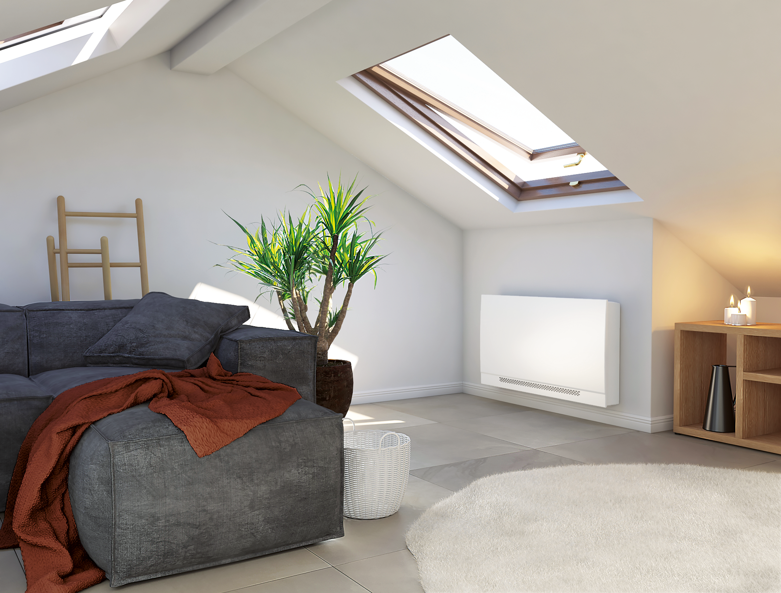 Fancoil tipo mueble, a 2 tubos con motor inverter, SABIANA CARISMA WHISPER CFF-ECM, de baja silueta-TEFANWHI01_11