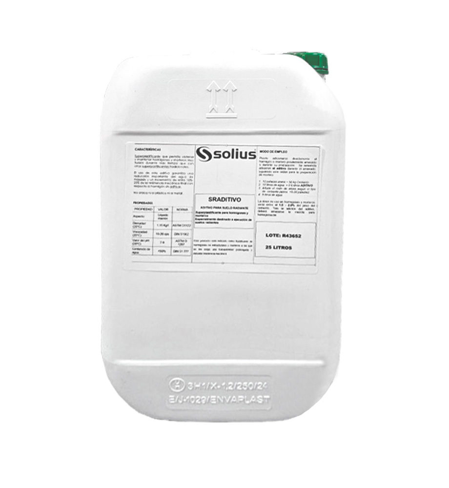 Aditivo fluidizante para suelo radiante. Garrafa de 25 litros.-510000SRADITIVO_01